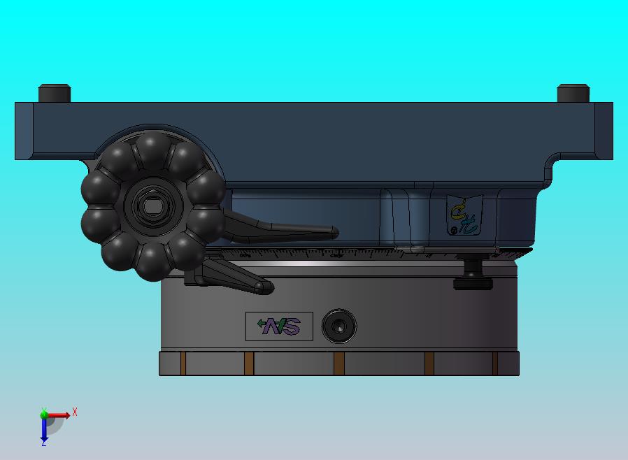 蜗轮蜗杆驱动200mm转台