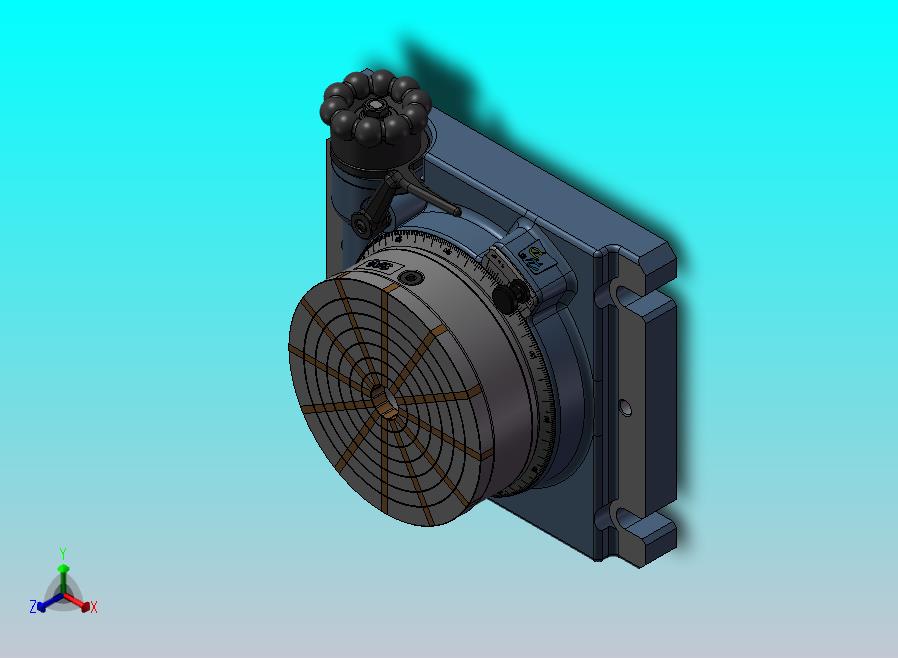 蜗轮蜗杆驱动200mm转台