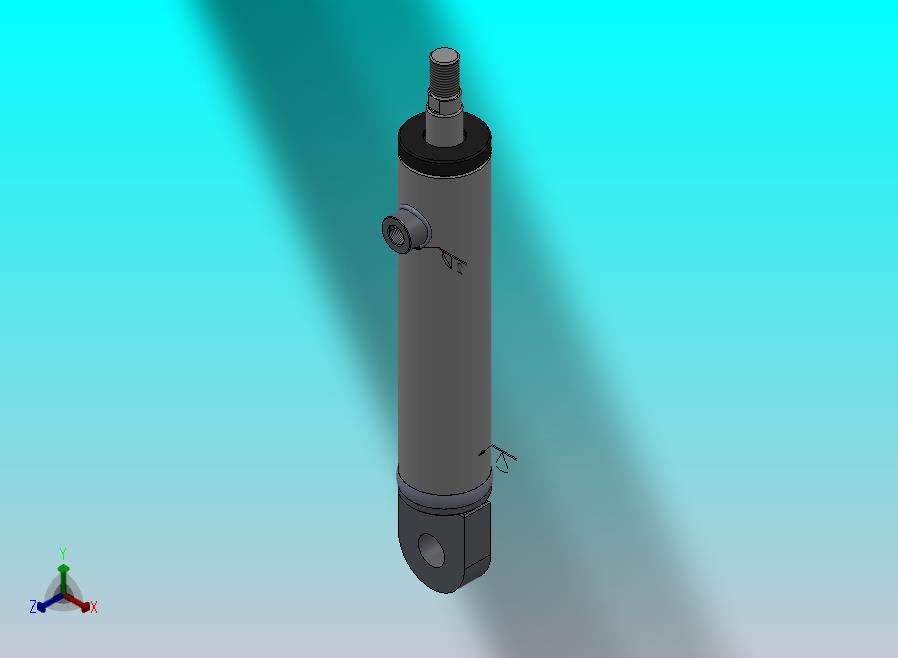 焊接式液压缸（后安装）40x20x130 mm