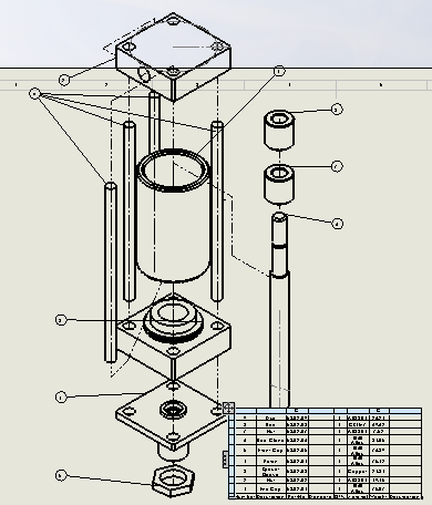 横拉杆气缸32x10x25 mm