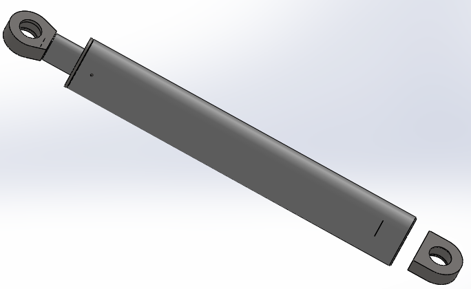 焊接式液压缸（无端盖）250x150x1776 mm