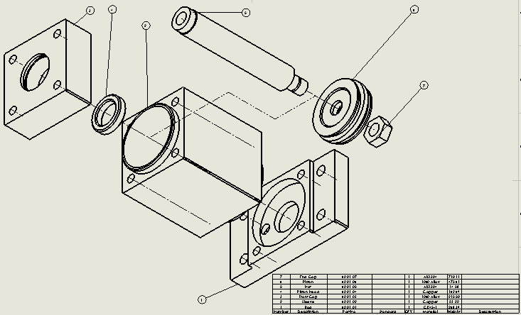 专用气缸（后法兰固定）50x20x80mm (1)