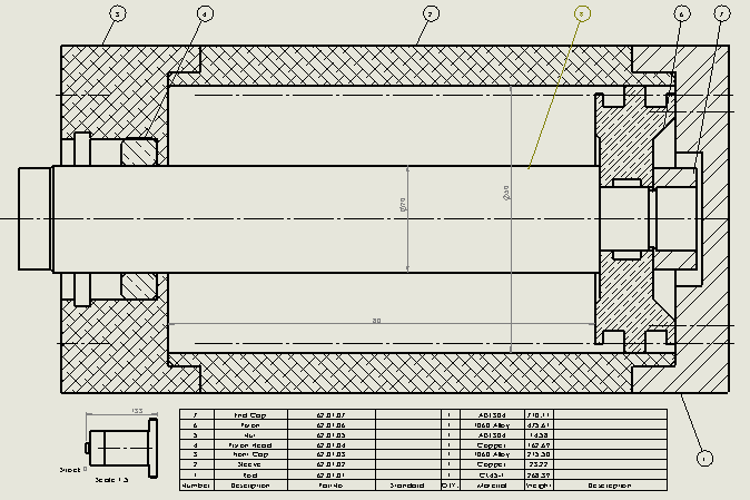 专用气缸（后法兰固定）50x20x80mm (1)