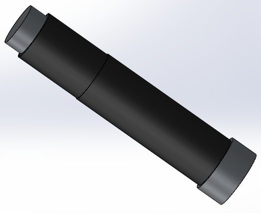 伸缩式液压缸（2级）（固定耳轴）150 l 125 l 115 x（600x2）mm