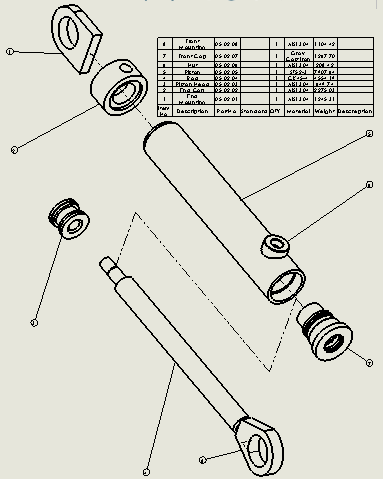 焊接式液压缸（前后安装）63x40x336 mm