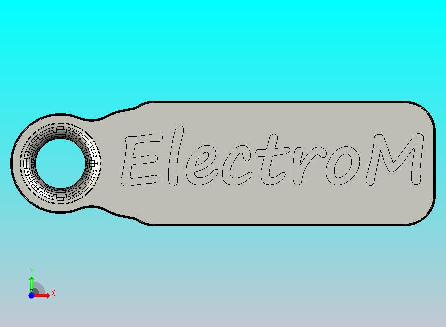 带有浮雕名称的钥匙链标签