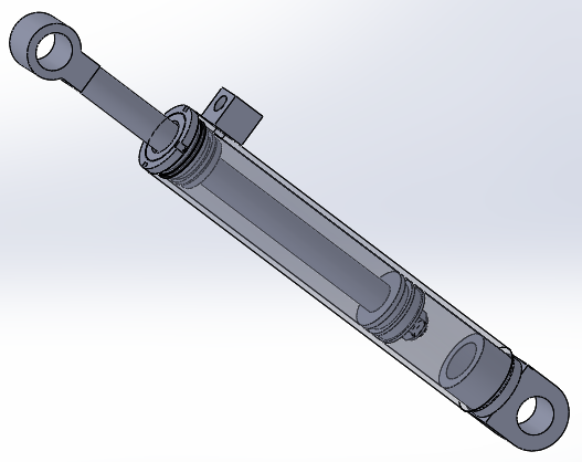 焊接式液压缸（前后安装）90x45x455 mm