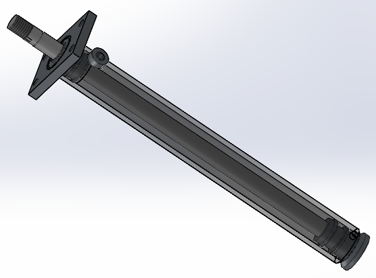 焊接式液压缸（前法兰安装）80x45x758 mm