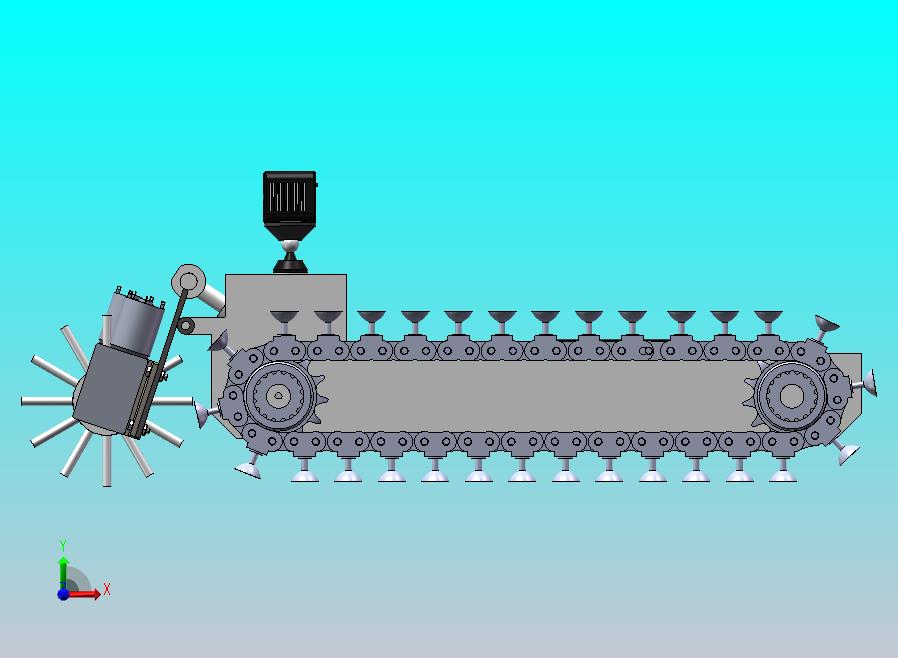 吸盘履带车加清扫