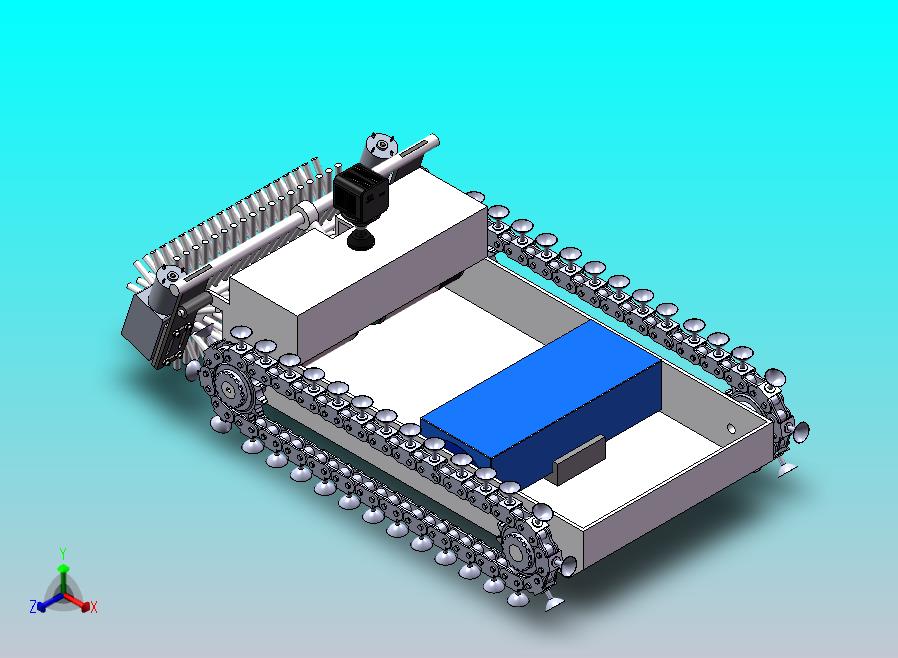 吸盘履带车加清扫