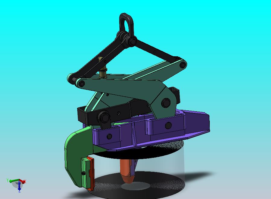 重型卷材钳子模型