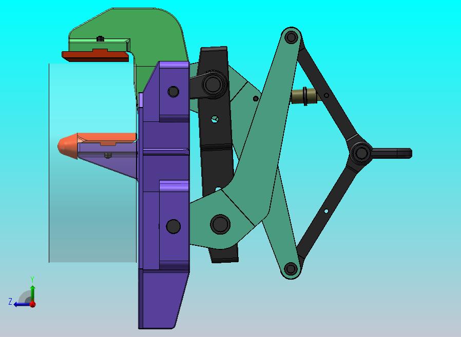 重型卷材钳子模型