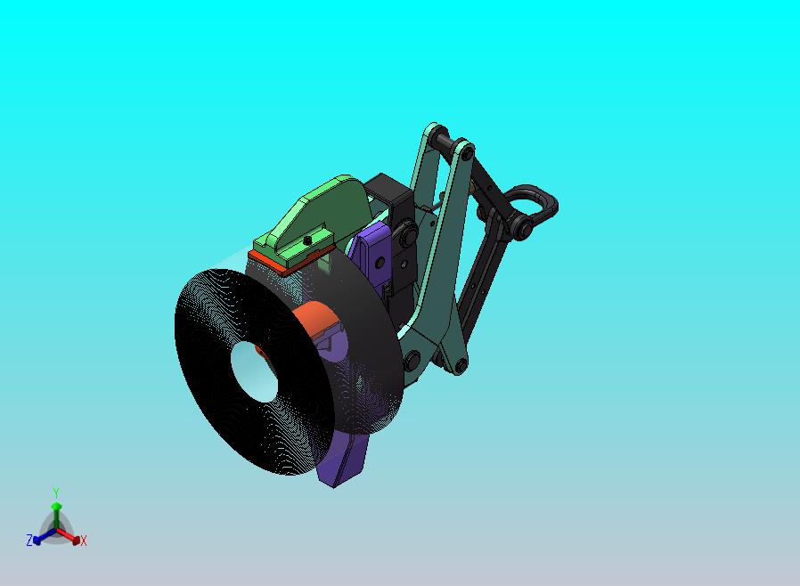 重型卷材钳子模型