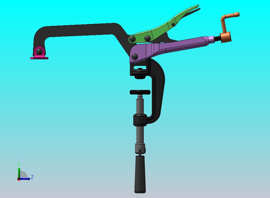 桌上垂直螺丝夹