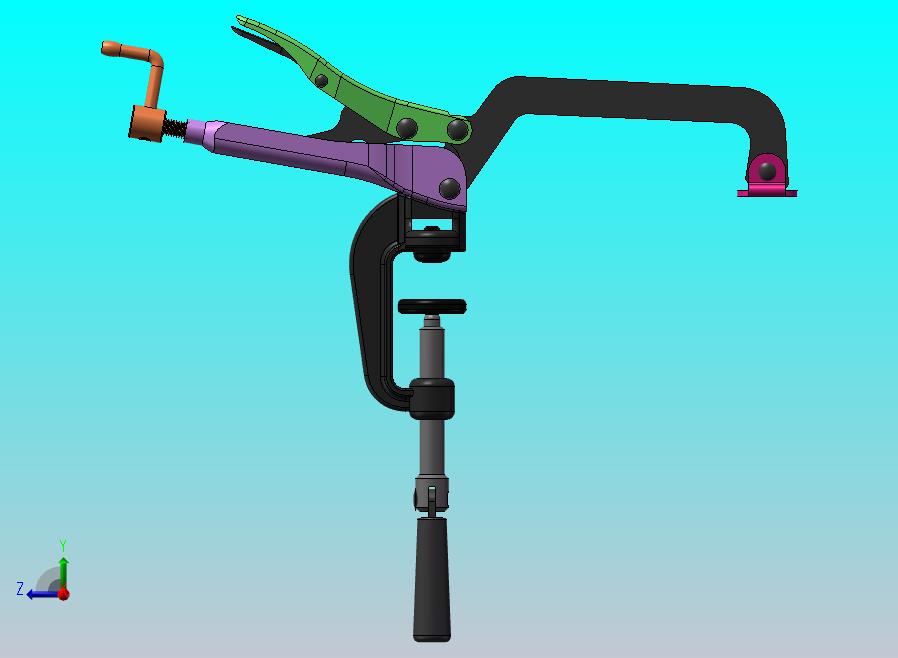 桌上垂直螺丝夹