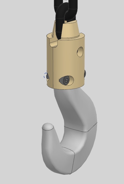 带防扭转功能的旋转链钩