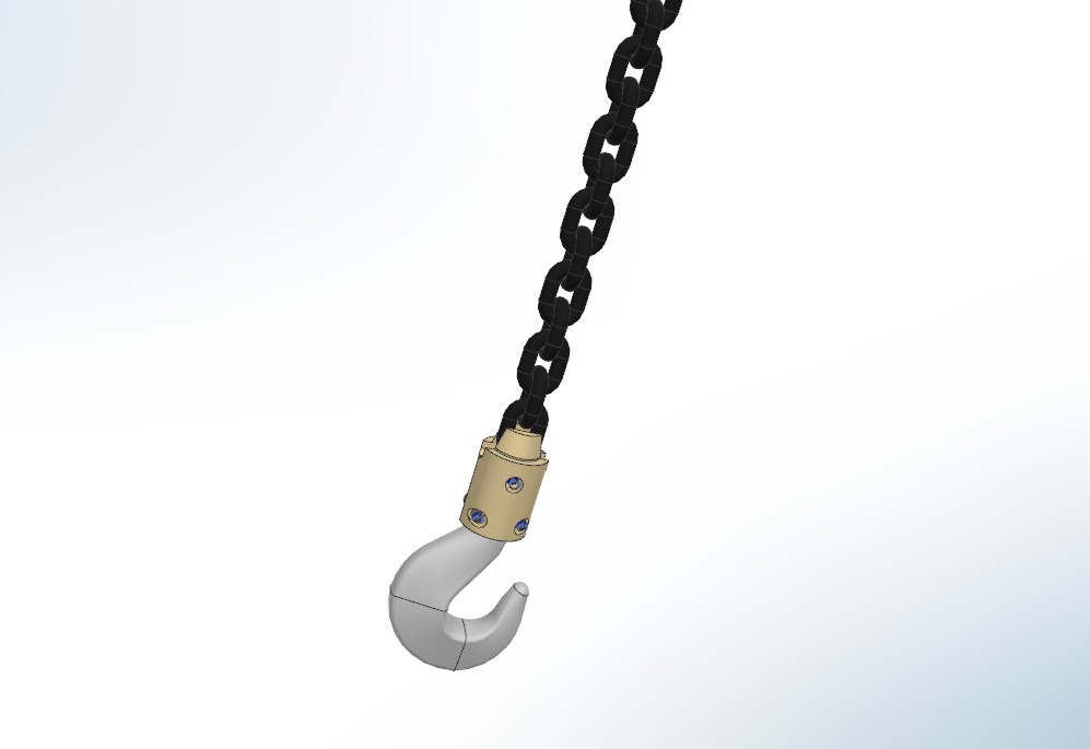 带防扭转功能的旋转链钩