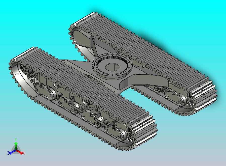 6吨全回转履带车底盘组装
