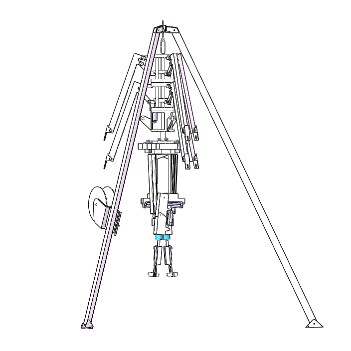 双层伞形井下救援机器人