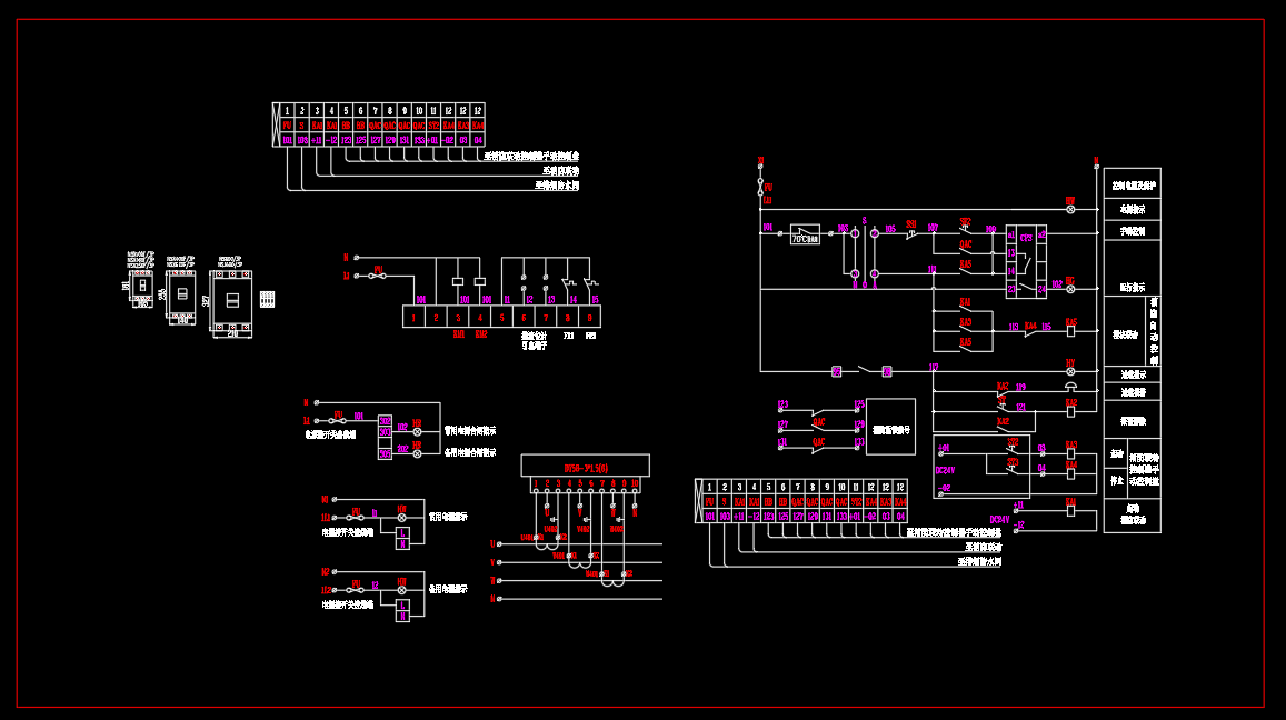 科技大楼2座-施耐德开关-成套配电箱动力柜深化图箱体图