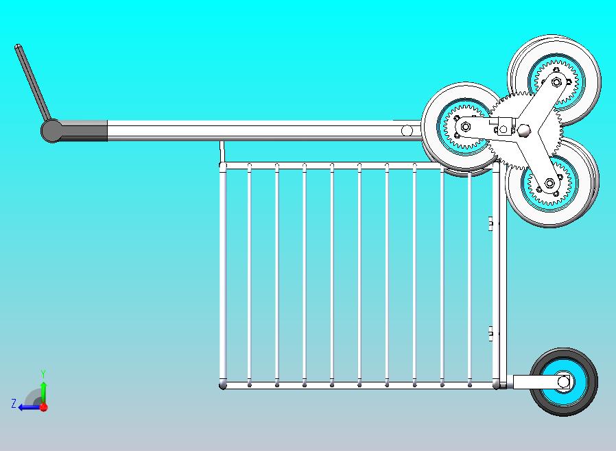 爬楼梯小车模型