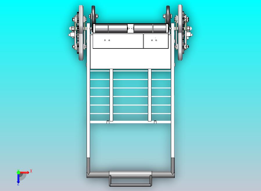 爬楼梯小车模型
