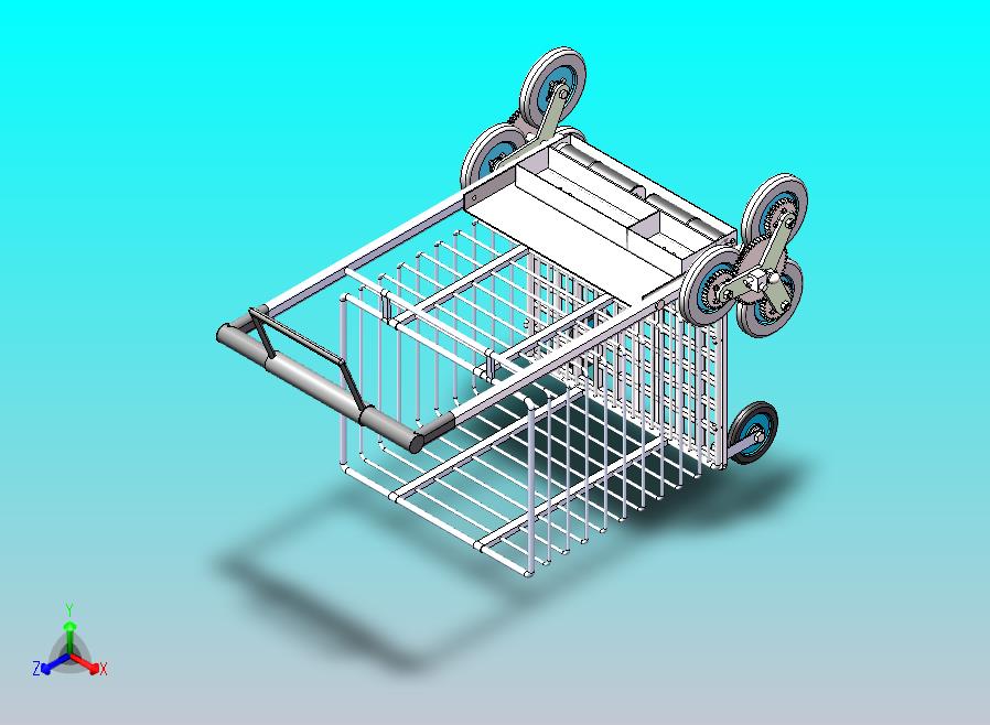 爬楼梯小车模型