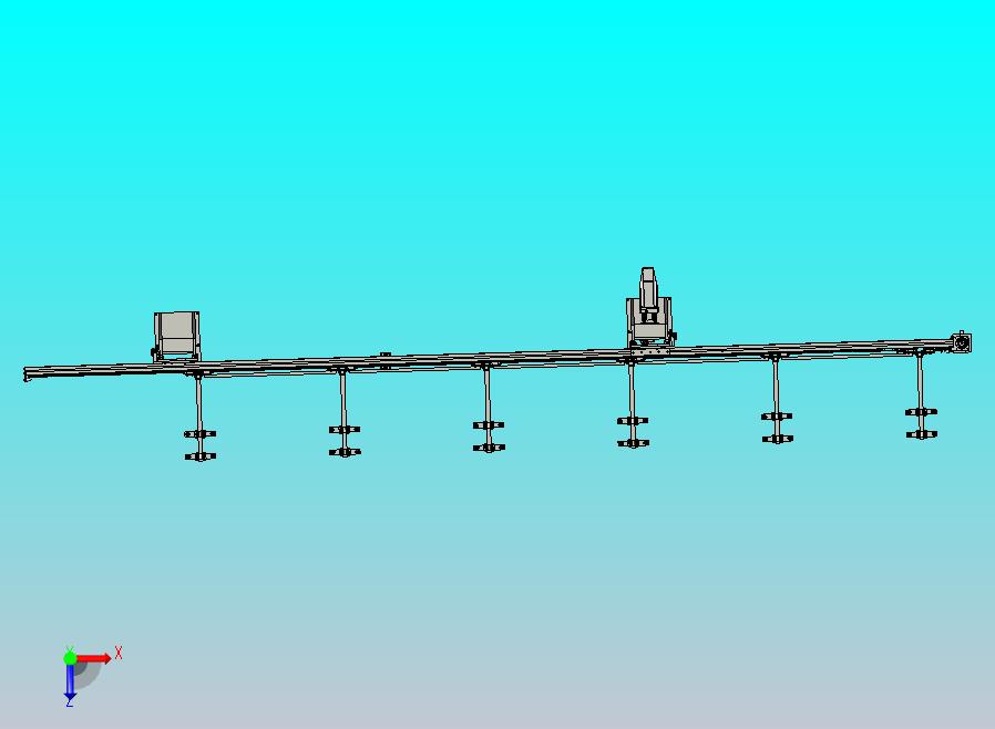 自动转送给料机模型
