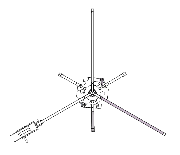 单层伞形井下救援机器人
