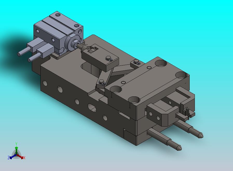 连杆机构的气动夹爪机构