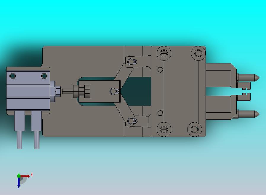 连杆机构的气动夹爪机构
