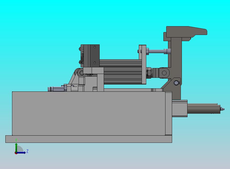 连杆机构的气动压紧机构