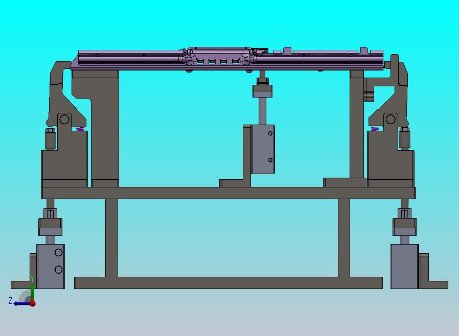 连杆机构的气动定位压紧机构