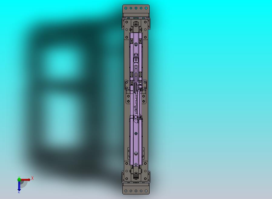 连杆机构的气动定位压紧机构