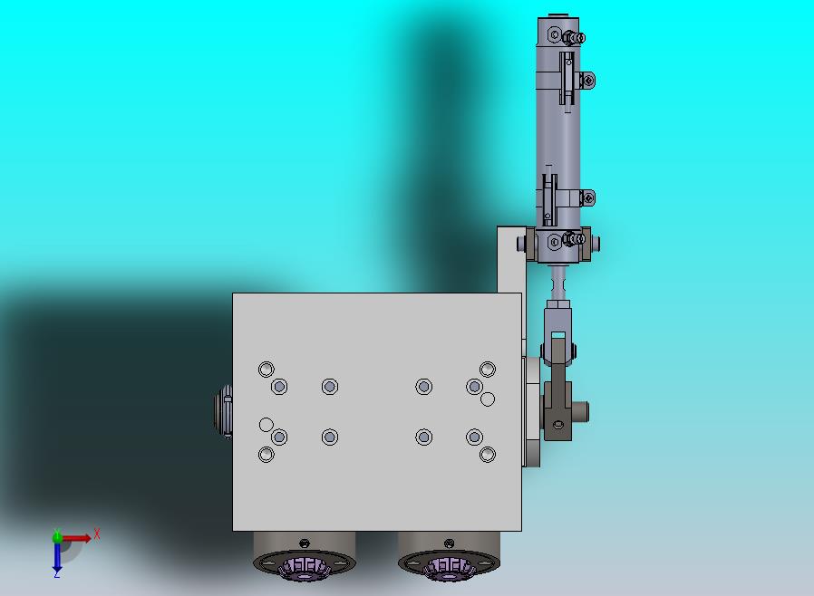 连杆机构的气缸摆动机构