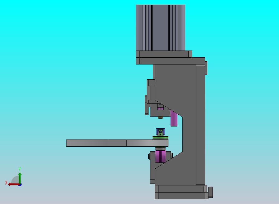 24步进电机中轴铆接机构