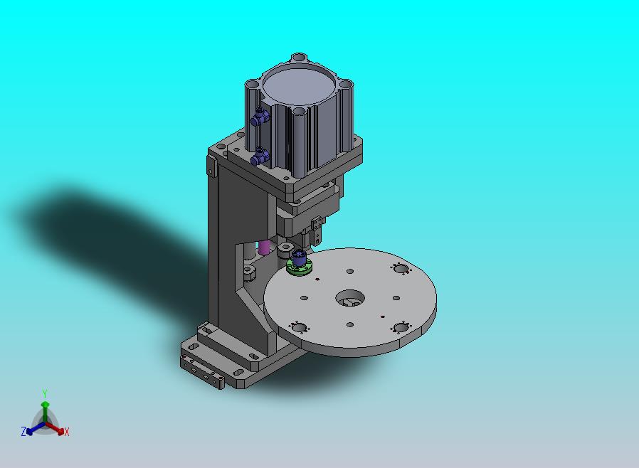 24步进电机中轴铆接机构