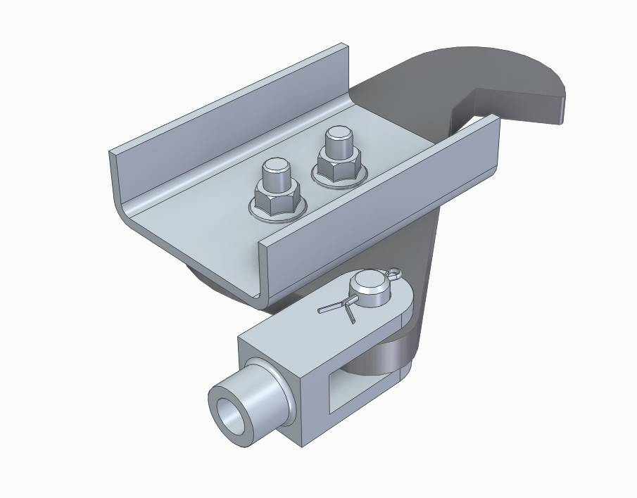 旋转钩铰链夹组件