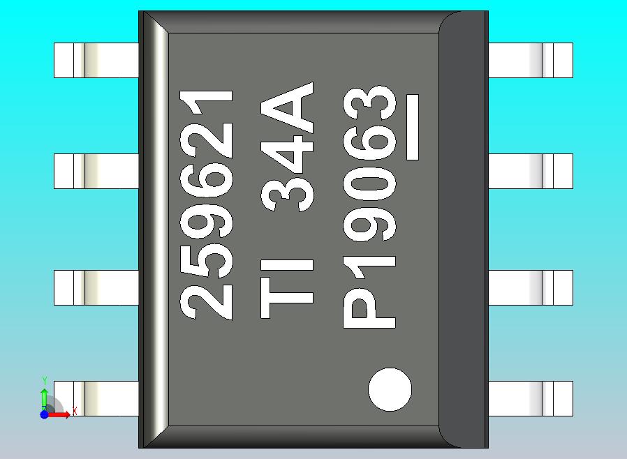 TPS259621 eFuse CAD 模型