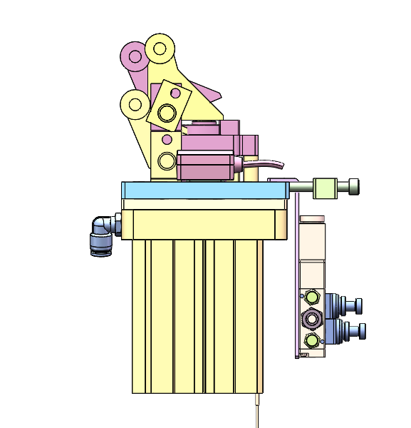 倍速链阻挡气缸