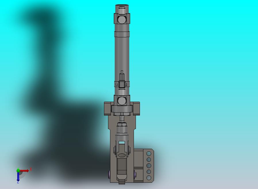 连杆机构的气动压紧机构