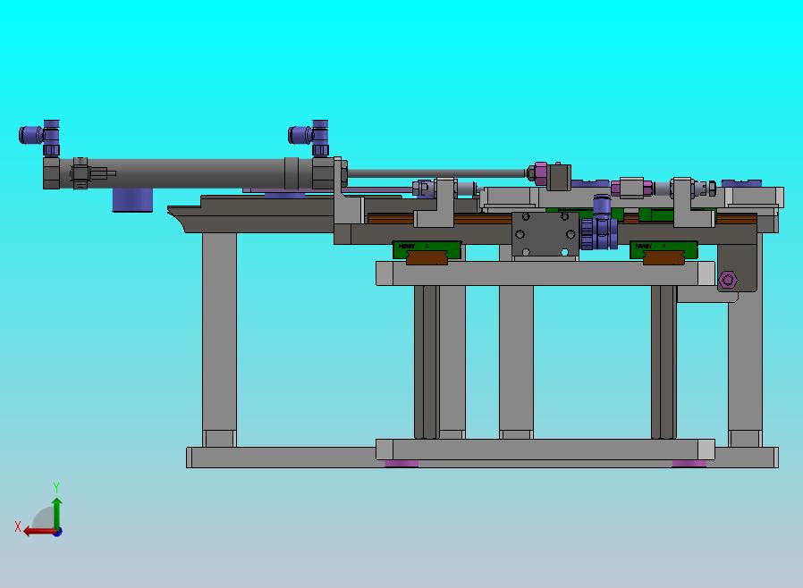 气缸的拨叉步进机构