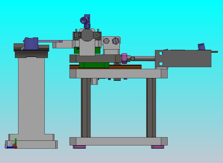 气缸的拨叉步进机构