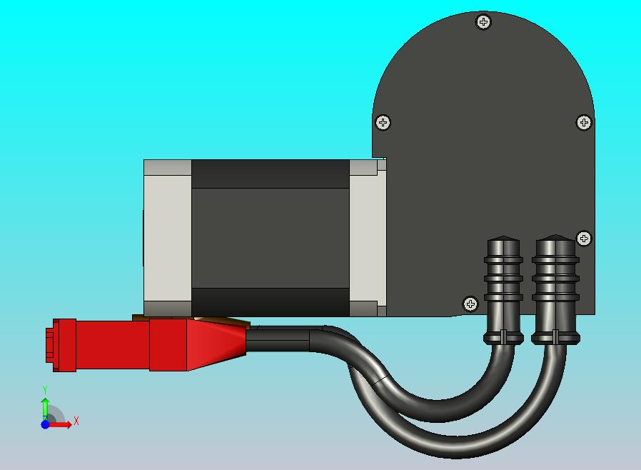 带编码器的蜗轮蜗杆减速电机Q11