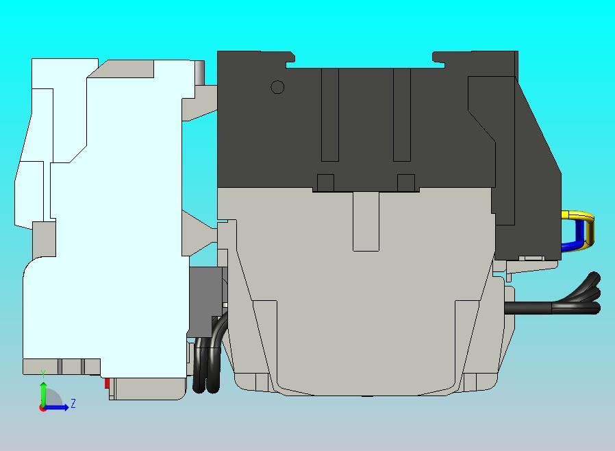带热继电器的换向用双接触器