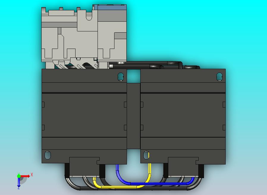 带热继电器的换向用双接触器