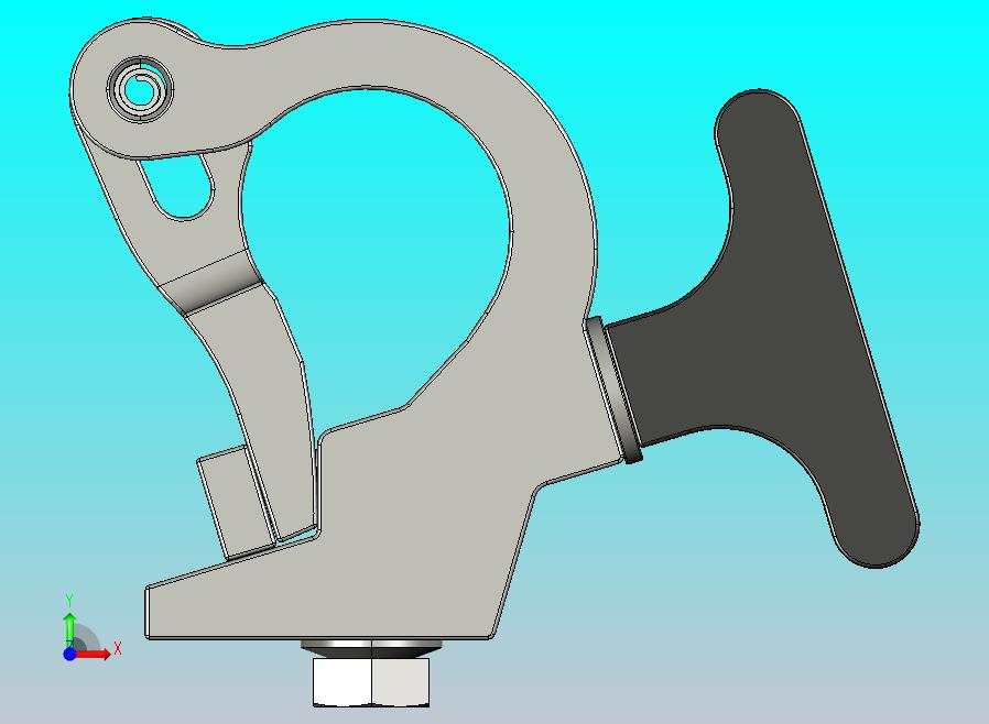 手拧式管夹模型