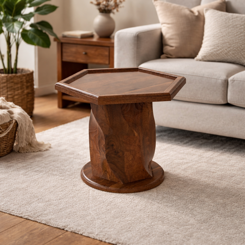 HexaAura 雕刻边桌