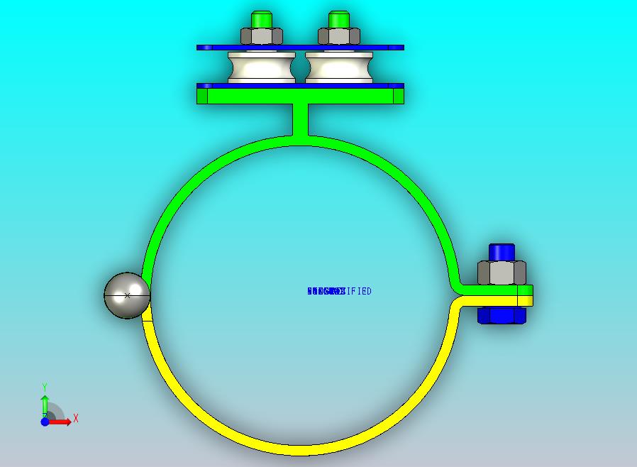抱箍滑轮装置带cad