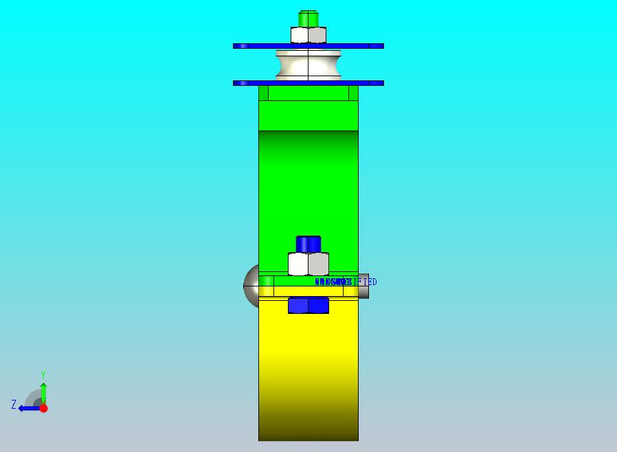 抱箍滑轮装置带cad